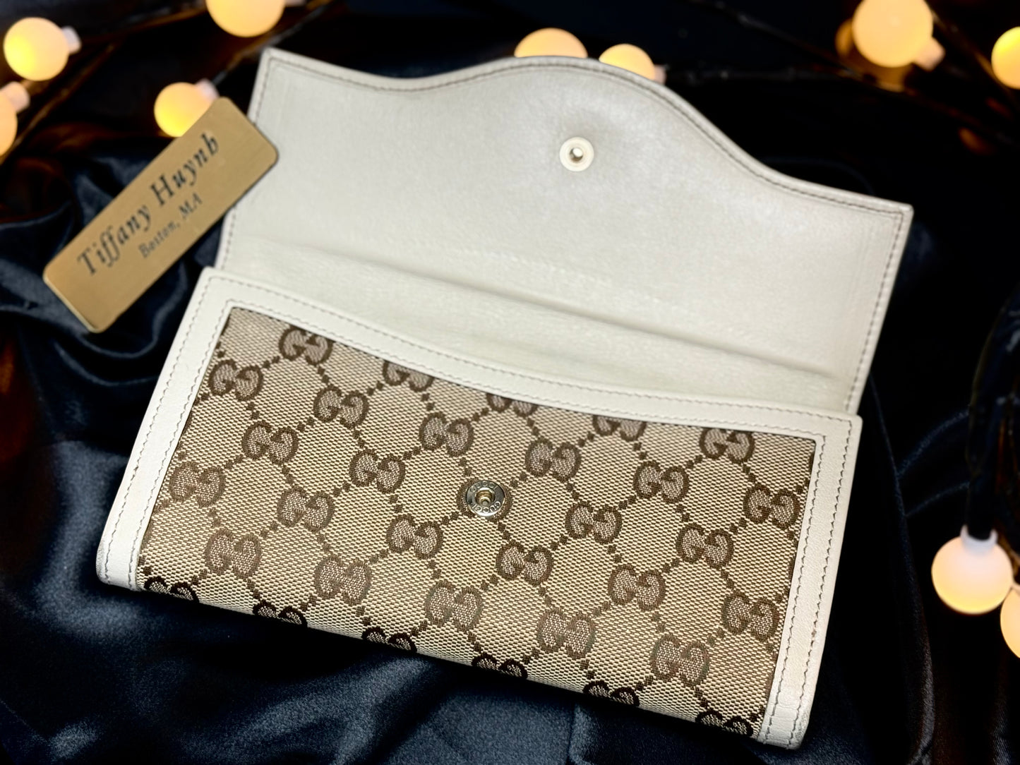 Authentic Gucci GG Sukey Continental Wallet