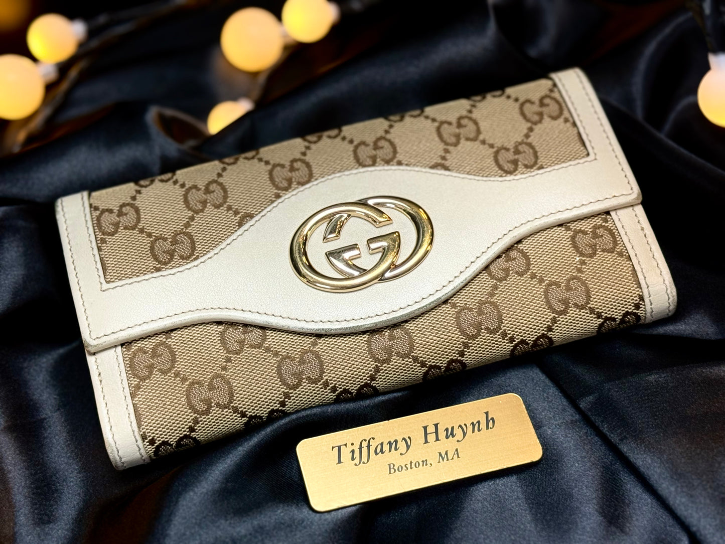 Authentic Gucci GG Sukey Continental Wallet