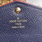 Authentic Louis Vuitton Empreinte Sarah Wallet in Marine Rouge