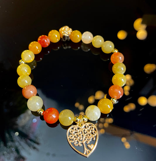 Golden Silk Jade Bracelet