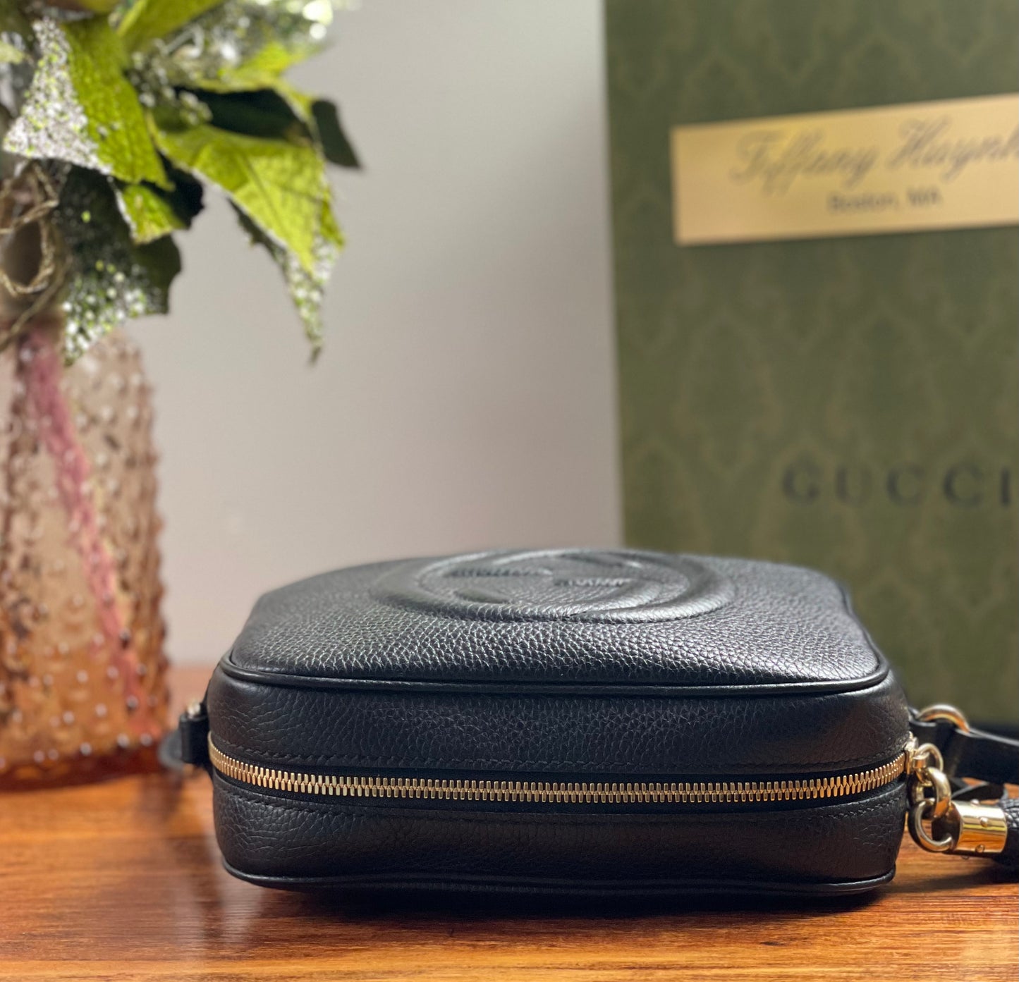 Authentic Gucci Soho Disco bag in Black