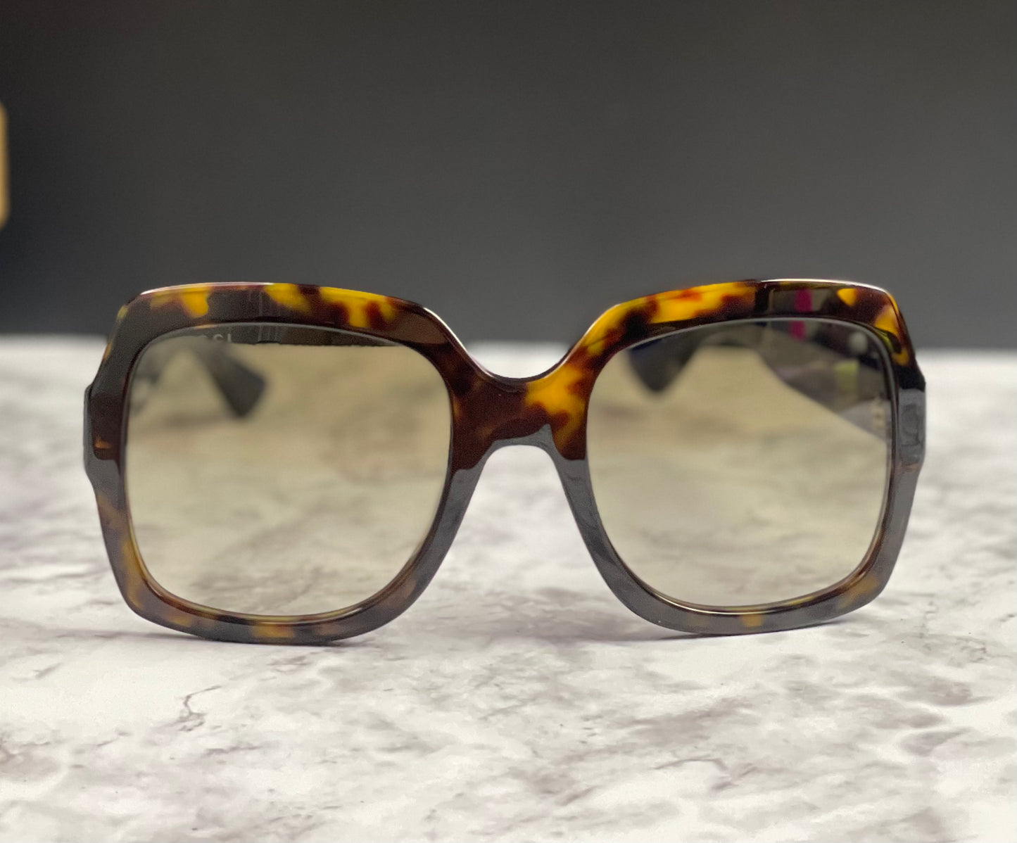 Authentic GUCCI Acetate Oversized Square Web GG0036S Sunglasses