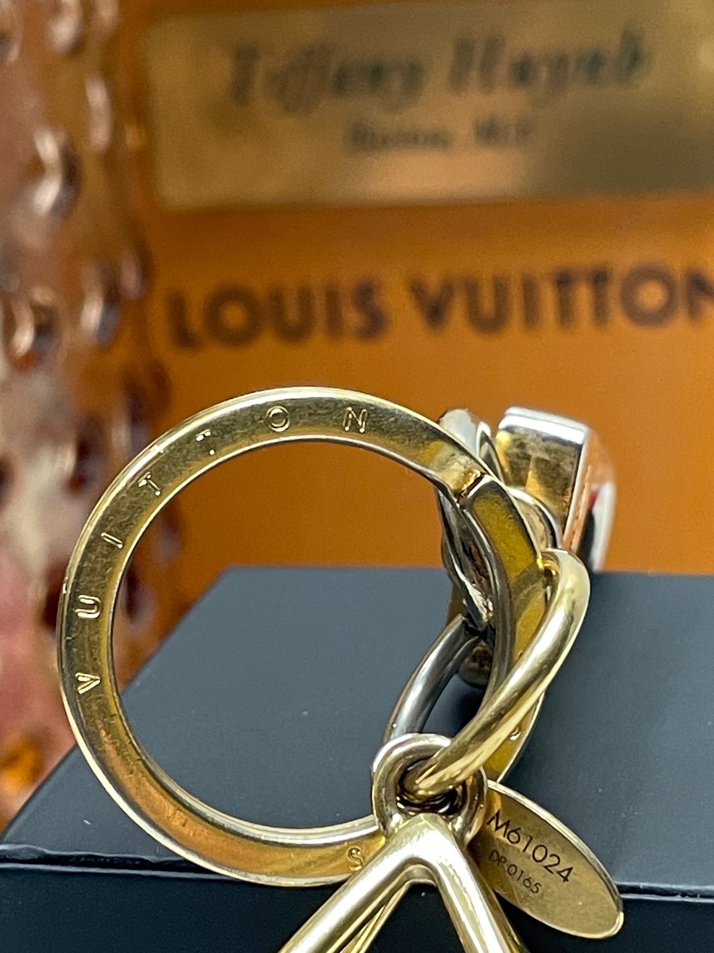 Authentic Louis Vuitton Gold Sphere Charm