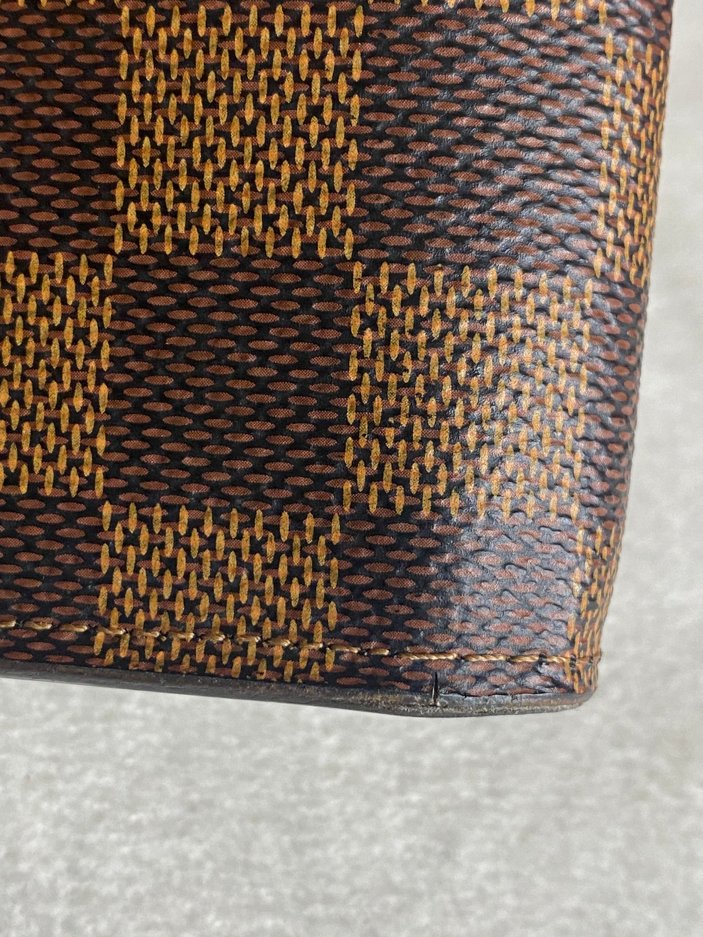 Authentic Louis Vuitton Damier Ebene Brazza Wallet