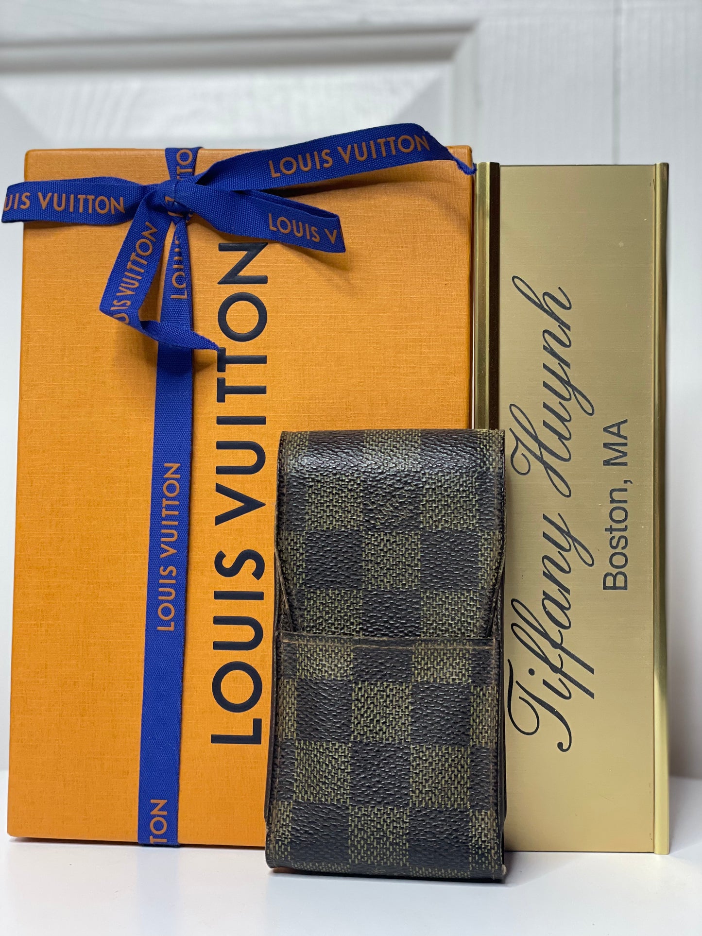 Authentic Louis Vuitton Damier Ebene Etui Cigarette Case