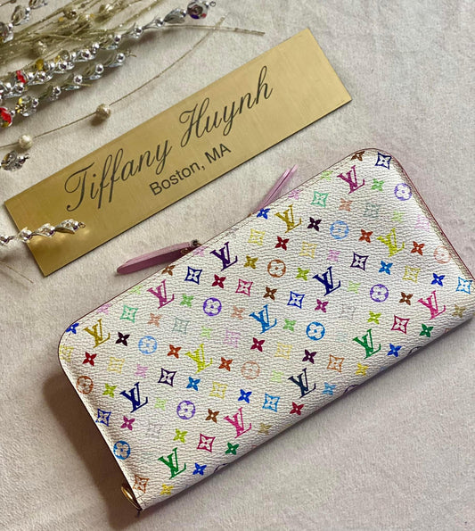 Authentic Louis Vuitton White Multicolor Insolite Wallet