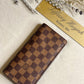 Authentic Louis Vuitton Damier Ebene Brazza Wallet