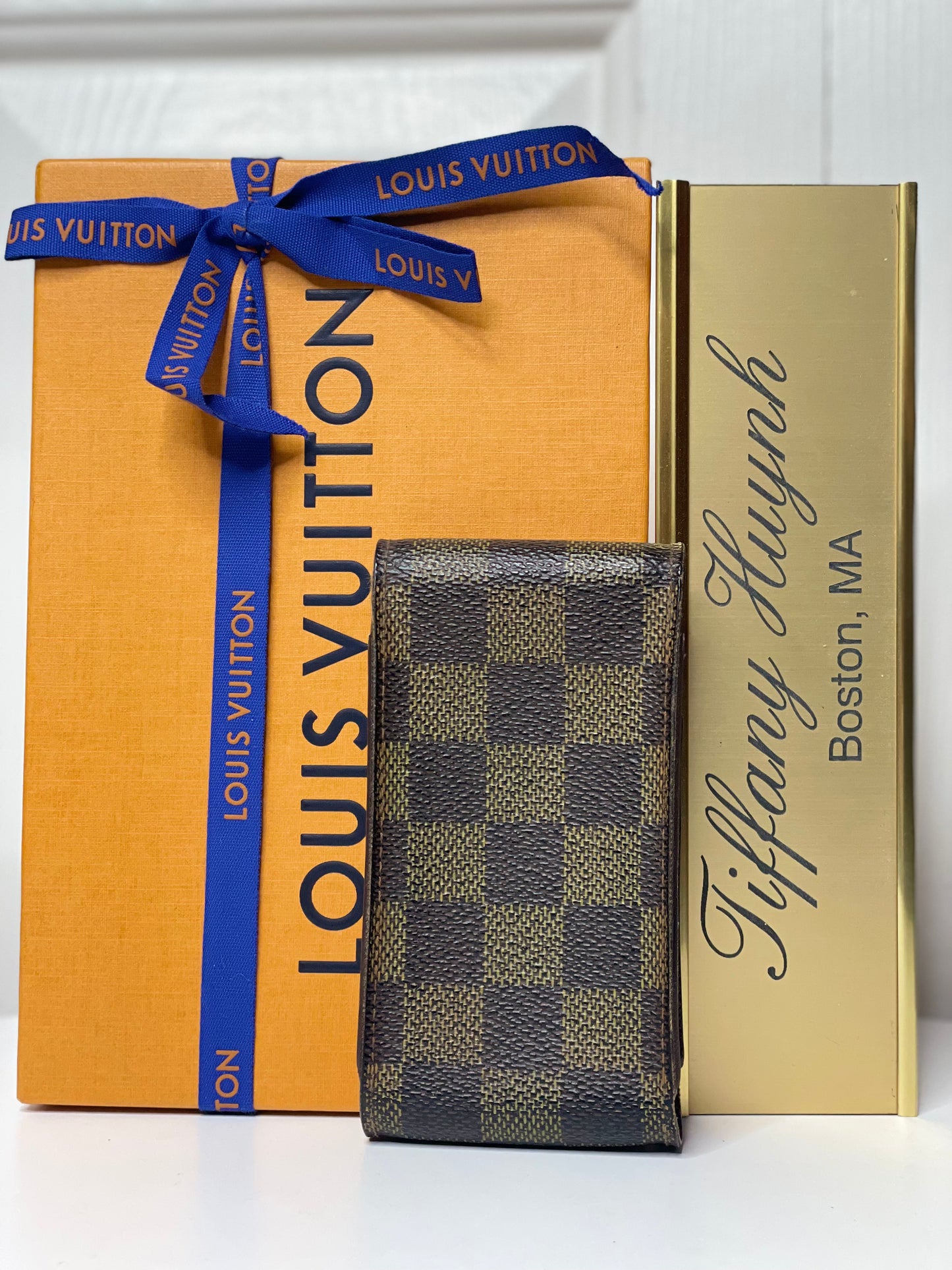 Authentic Louis Vuitton Damier Ebene Etui Cigarette Case