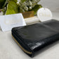 Authentic Chloe Black Leather Zip Around Wallet